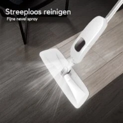 W&Z® Spray Mop - Schoonmaak Dweilsysteem - Vloerwisser Met Spray Functie - Vloertrekker Met Steel - Vloerreiniger - Wit -Leifheit Store 1200x1196 5