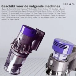 Zigla - Filter Geschikt Voor Dyson V10 Steelstofzuigers - 2 Stuks -Leifheit Store 1200x1197 28
