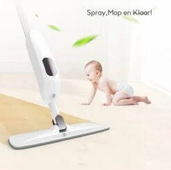 W&Z® Spray Mop - Schoonmaak Dweilsysteem - Vloerwisser Met Spray Functie - Vloertrekker Met Steel - Vloerreiniger - Wit -Leifheit Store 1200x1197 8