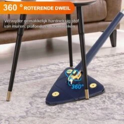 Premium Driehoekige Dweil Met Wringer - Verstelbaar En 360 Graden Draaibaar – Dweilsysteem Incl. 3 Microvezel Doeken -Leifheit Store 1200x1198 1