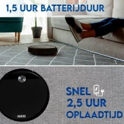 Maxi Smart Robotstofzuiger - Robotstofzuiger Met Optie Tot Dweilfunctie – Borstelfunctie - Inclusief APP -Leifheit Store 1200x1198 22
