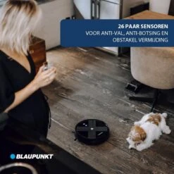Blaupunkt Bluebot XVAC – Robotstofzuiger Met Laadstation - Optie Tot Dweilfunctie – Slimme Gyro Navigatie 23 Blaupunkt Bluebot XVAC – Robotstofzuiger Met Laadstation - Optie Tot Dweilfunctie – Slimme Gyro Navigatie -Leifheit Store 1200x1198 25