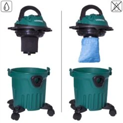 VONROC Compacte Nat- En Droogzuiger - 1000W – Blaasfunctie – 12L Tank - 5m Stroomkabel -Leifheit Store 1200x1198 29