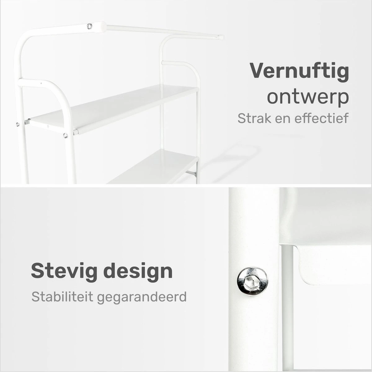 LBB - Toiletmeubel - Ruimte Besparend - WC - Kast - Meubel - 3 Planken - Wit - Toilet - Kastje - Badkamer 6 LBB - Toiletmeubel - Ruimte Besparend - WC - Kast - Meubel - 3 Planken - Wit - Toilet - Kastje - Badkamer - Afbeelding 6