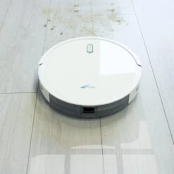 Zoef Robot Jannie Robotstofzuiger Met Dweilfunctie /slimme Navigatie JS800WG Robotstofzuiger APP / Dweil / Glazen Top - Robotstofzuiger Met Laadstation - -Leifheit Store 1200x1200 1113
