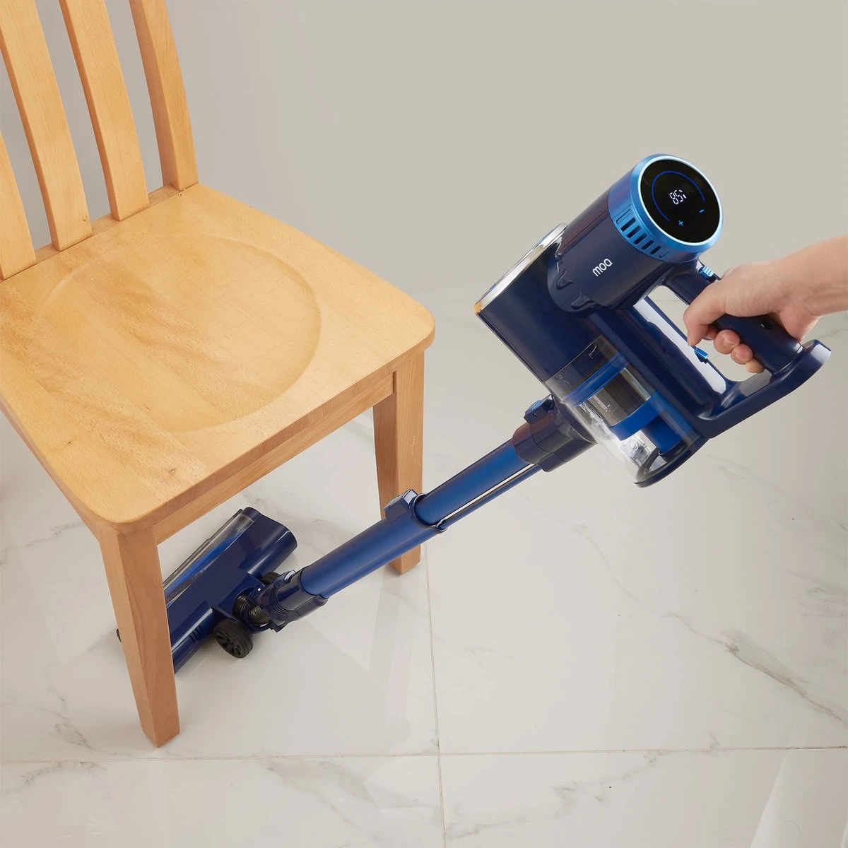 MOA Steelstofzuiger Ultra - 2-in-1 - Kruimeldief - Draadloos - 180 Watt - Zonder Zak - VC03DB 6 MOA Steelstofzuiger Ultra - 2-in-1 - Kruimeldief - Draadloos - 180 Watt - Zonder Zak - VC03DB - Afbeelding 6