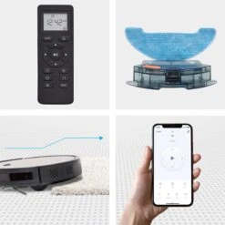 Auronic Robotstofzuiger - WiFi En App - 1400Pa - Automatisch Laadstation - Dubbel Filtersysteem - Zwart -Leifheit Store 1200x1200 1210