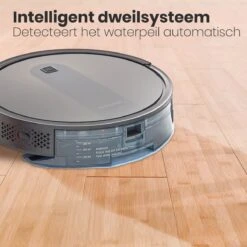 Auronic Robotstofzuiger - WiFi En App - 1400Pa - Automatisch Laadstation - Dubbel Filtersysteem - Zwart -Leifheit Store 1200x1200 1211