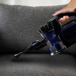 AREBOS - 2-in-1 Steelstofzuiger Draadloos - Stofzuiger Zonder Zak 200W - Kruimelzuiger - Handstofzuiger - Turboborstel Met LED - Stofzuiger Met Zak - Blauw -Leifheit Store 1200x1200 1215