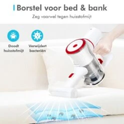 CleanDays® Snoerloze Stofzuiger V12 Steelstofzuiger - Met Kruimelzuiger - Turbostand - LED Verlichting - Sterke Zuigkracht - Draadloos Zonder Zak 4 In 1! Inclusief Muurbeugel -Leifheit Store 1200x1200 1289