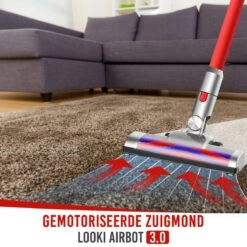 Looki Airbot - 4-in-1 Steelstofzuiger En Kruimelzuiger - 21KPA - Draadloos & Zakloos - Oplaadbaar - 150W - Stofzuiger Zonder Zak -Leifheit Store 1200x1200 1303