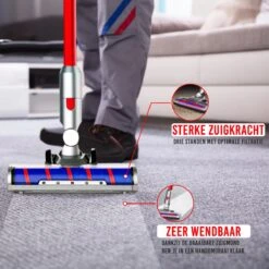 Looki Airbot - 4-in-1 Steelstofzuiger En Kruimelzuiger - 21KPA - Draadloos & Zakloos - Oplaadbaar - 150W - Stofzuiger Zonder Zak -Leifheit Store 1200x1200 1306