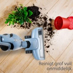 PRIMO PR507SV Stofzuiger Zonder Zak - 2-in-1 Steelstofzuiger Draadloos - Kruimelzuiger - HEPA Filter - Blauw -Leifheit Store 1200x1200 1318