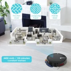 Looki 3-in-1 Robotstofzuiger Met Dweilfunctie - Automatisch - Met Laadstation - Draadloze Robot Stofzuiger - 45DB - Zwart 22 Looki 3-in-1 Robotstofzuiger Met Dweilfunctie - Automatisch - Met Laadstation - Draadloze Robot Stofzuiger - 45DB - Zwart -Leifheit Store 1200x1200 1365