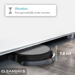 CleanDays Robotstofzuiger Met Dweilfunctie - Met Laadstation - Dweilrobot - Robot Stofzuiger - Robotstofzuigers - Incl. Nederlandse Instructievideo -Leifheit Store 1200x1200 1384