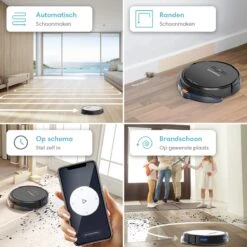 CleanDays Robotstofzuiger Met Dweilfunctie - Met Laadstation - Dweilrobot - Robot Stofzuiger - Robotstofzuigers - Incl. Nederlandse Instructievideo -Leifheit Store 1200x1200 1389