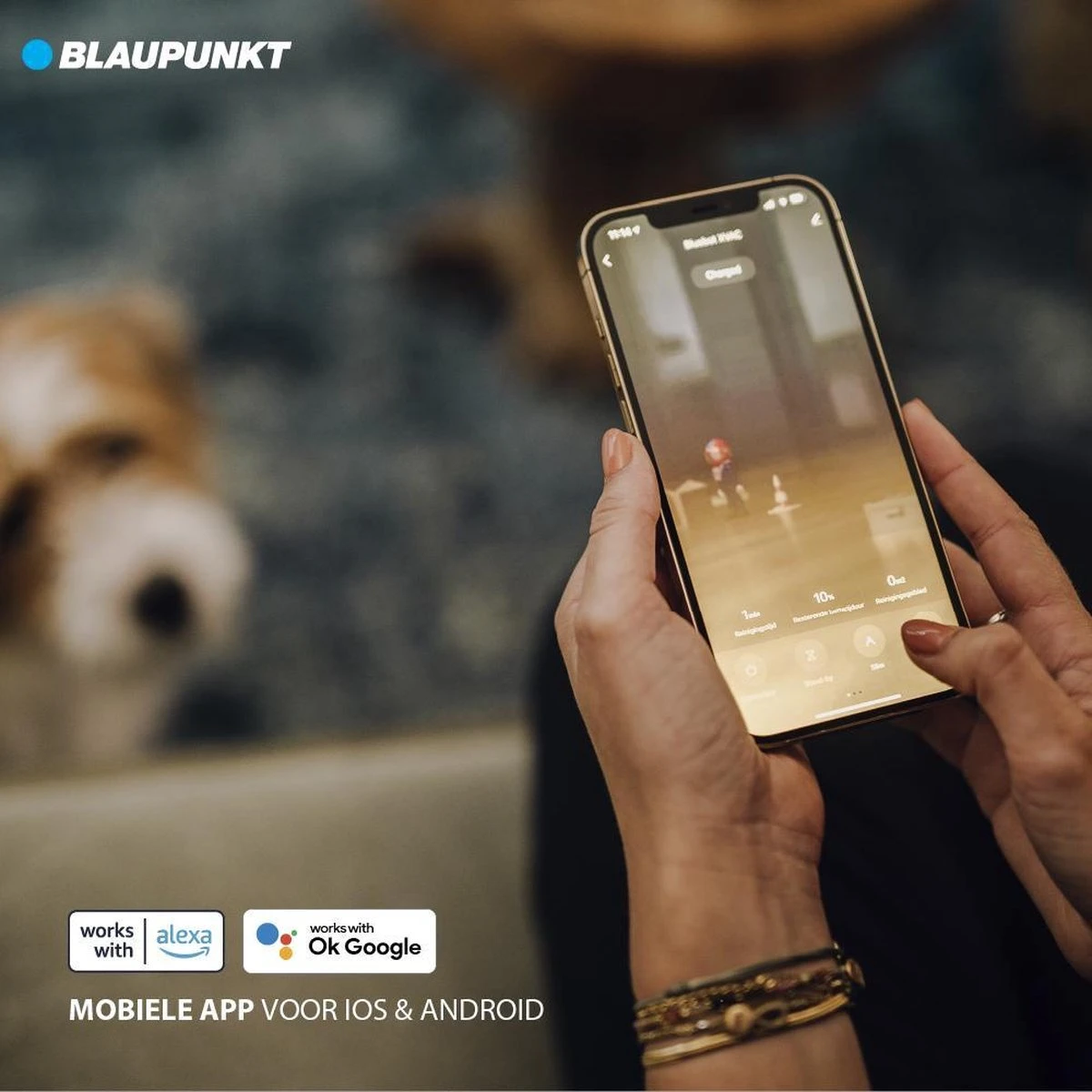 Blaupunkt Bluebot XVAC – Robotstofzuiger Met Laadstation - Met Optie Tot Dweilfunctie – Slimme Gyro Navigatie 4 Blaupunkt Bluebot XVAC – Robotstofzuiger Met Laadstation - Met Optie Tot Dweilfunctie – Slimme Gyro Navigatie - Afbeelding 4