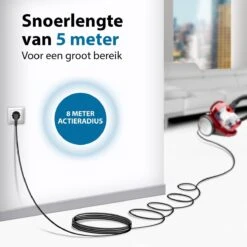 TurboTronic CV07 Stofzuiger Zonder Zak - Zwart/Rood -Leifheit Store 1200x1200 1447