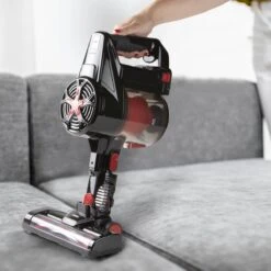 PRIMO PR504SV Stofzuiger Zonder Zak - 3-in-1 Steelstofzuiger Draadloos - Kruimelzuiger - HEPA Filter - Zwart/Rood -Leifheit Store 1200x1200 1460