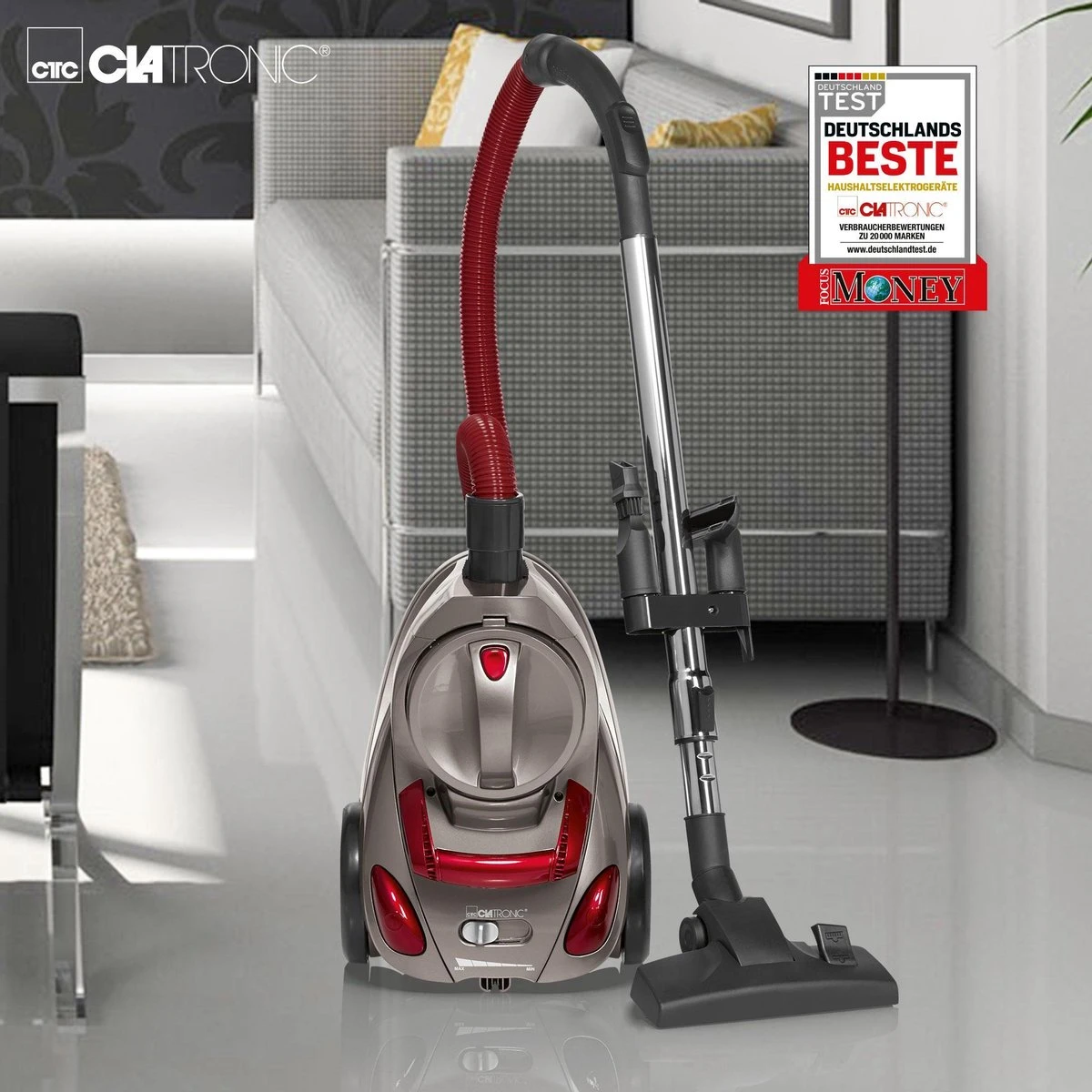 Clatronic BS 1294 - Stofzuiger Zonder Zak 6 Clatronic BS 1294 - Stofzuiger Zonder Zak - Afbeelding 6