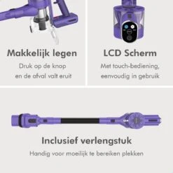 Motionflow Steelstofzuiger Draadloos Zonder Zak - 6 Delige Set - 200 Watt - Uitwasbaar Filter - Ophangsysteem -Leifheit Store 1200x1200 1481