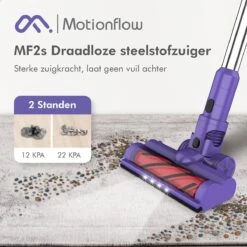 Motionflow Steelstofzuiger Draadloos Zonder Zak - 6 Delige Set - 200 Watt - Uitwasbaar Filter - Ophangsysteem -Leifheit Store 1200x1200 1485