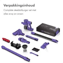 Motionflow Steelstofzuiger Draadloos Zonder Zak - 6 Delige Set - 200 Watt - Uitwasbaar Filter - Ophangsysteem -Leifheit Store 1200x1200 1486