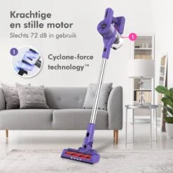 Motionflow Steelstofzuiger Draadloos Zonder Zak - 6 Delige Set - 200 Watt - Uitwasbaar Filter - Ophangsysteem -Leifheit Store 1200x1200 1488