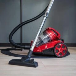 Herenthal - Stofzuiger Zonder Zak - Cyclonische Vaccuum - HEPA Filter - Compact En Licht - 1400W - 3 Liter - Kleur: Rood -Leifheit Store 1200x1200 1517