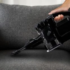 AREBOS - 2-in-1 Steelstofzuiger Draadloos - Stofzuiger Zonder Zak 200W - Kruimelzuiger - Handstofzuiger - Turboborstel Met LED - Stofzuiger Met Zak - Zwart -Leifheit Store 1200x1200 1541