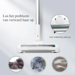 Aigostar Rocket 33YAS - Steelstofzuiger Draadloos - Handstofzuiger- Kruimelzuiger - Wit -Leifheit Store 1200x1200 1588