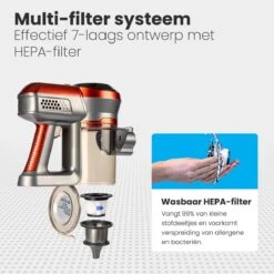 Auronic Steelstofzuiger - Draadloos - 4-in-1 - Op Batterij - 160W - Rood/Grijs 13 Auronic Steelstofzuiger - Draadloos - 4-in-1 - Op Batterij - 160W - Rood/Grijs -Leifheit Store 1200x1200 1630