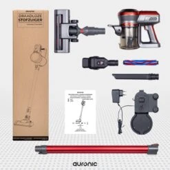 Auronic Steelstofzuiger - Draadloos - 4-in-1 - Op Batterij - 160W - Rood/Grijs 15 Auronic Steelstofzuiger - Draadloos - 4-in-1 - Op Batterij - 160W - Rood/Grijs -Leifheit Store 1200x1200 1632