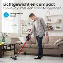 Auronic Steelstofzuiger - Draadloos - 4-in-1 - Op Batterij - 160W - Rood/Grijs 19 Auronic Steelstofzuiger - Draadloos - 4-in-1 - Op Batterij - 160W - Rood/Grijs -Leifheit Store 1200x1200 1636