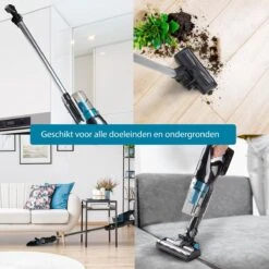 PRIMO PR501SV Stofzuiger Zonder Zak - 3-in-1 Steelstofzuiger Draadloos - Kruimelzuiger - HEPA Filter - Grijs/Blauw 12 PRIMO PR501SV Stofzuiger Zonder Zak - 3-in-1 Steelstofzuiger Draadloos - Kruimelzuiger - HEPA Filter - Grijs/Blauw -Leifheit Store 1200x1200 1650