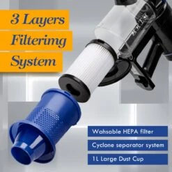 GREAT JACOB Tornado 33ZHB - Steelstofzuiger - 3-in-1 - Met Snoer - 600W - Stofzuiger Zonder Zak - 5 Meter Kabel- Blauw/zwart 15 GREAT JACOB Tornado 33ZHB - Steelstofzuiger - 3-in-1 - Met Snoer - 600W - Stofzuiger Zonder Zak - 5 Meter Kabel- Blauw/zwart -Leifheit Store 1200x1200 1667