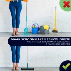 Taxtic® Vloerwisser – Vloertrekker Met Steel – Douchewisser - Vloertrekker – Vloerwisser Badkamer – Trekker - Ophangstuk -Leifheit Store 1200x1200 17