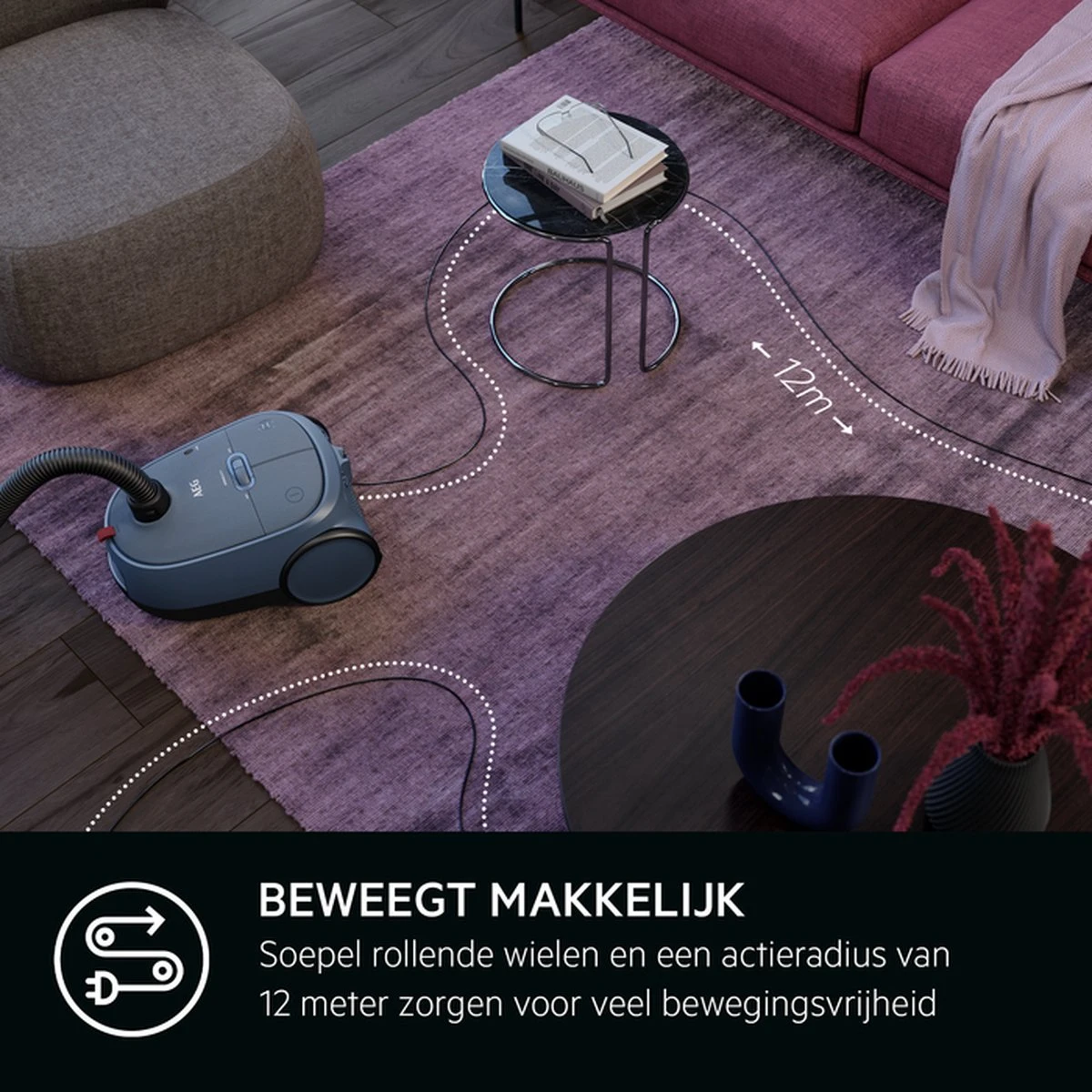 AEG AB61A4DB - Animal 6000 - Stofzuiger Met Zak - Stofzuigers - Parketborstel - Dierenhaar - Hepa 13 7 AEG AB61A4DB - Animal 6000 - Stofzuiger Met Zak - Stofzuigers - Parketborstel - Dierenhaar - Hepa 13 - Afbeelding 7