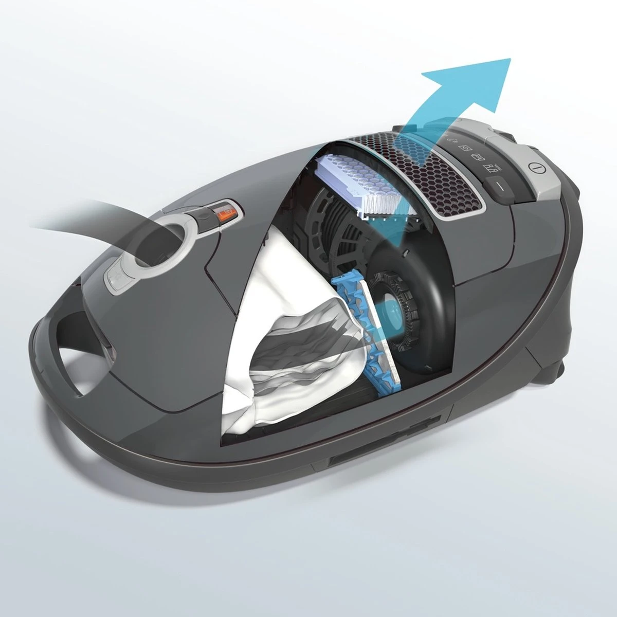 Miele Complete C3 Powerline - Stofzuiger Met Zak - Grafietgrijs 4 Miele Complete C3 Powerline - Stofzuiger Met Zak - Grafietgrijs - Afbeelding 4