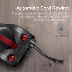 Herenthal Stofzuiger Zonder Zak - 3 Liter - Cyclonische Stofzuiger - Stofzuigers - 5 Niveaus Filtering- Sterke Zuigkracht - Vacuum Cleaner - Compact En Licht - Gemakkelijk Schoon Te Maken - Rood -Leifheit Store 1200x1200 1825