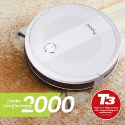 Kyvol Robotstofzuiger Cybovac E20 Wit, 2000Pa Wifi/Alexa/app, Automatische Zelfopladende Robotstofzuiger Met 150 Min Looptijd, Slanke, Stille Mini-reinigingsrobot Voor Huisdierenhaar, Harde Vloeren En Tapijten -Leifheit Store 1200x1200 1921