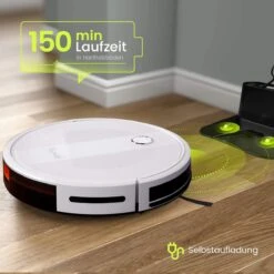 Kyvol Robotstofzuiger Cybovac E20 Wit, 2000Pa Wifi/Alexa/app, Automatische Zelfopladende Robotstofzuiger Met 150 Min Looptijd, Slanke, Stille Mini-reinigingsrobot Voor Huisdierenhaar, Harde Vloeren En Tapijten -Leifheit Store 1200x1200 1922