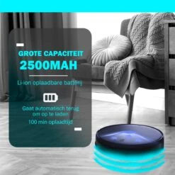 Tennex Robotstofzuiger Met Dweilfunctie Vacuum Cleaner - Stofzuiger Draadloos Zonder Zak Met Dweilsysteem - Dweilrobot -Leifheit Store 1200x1200 1927