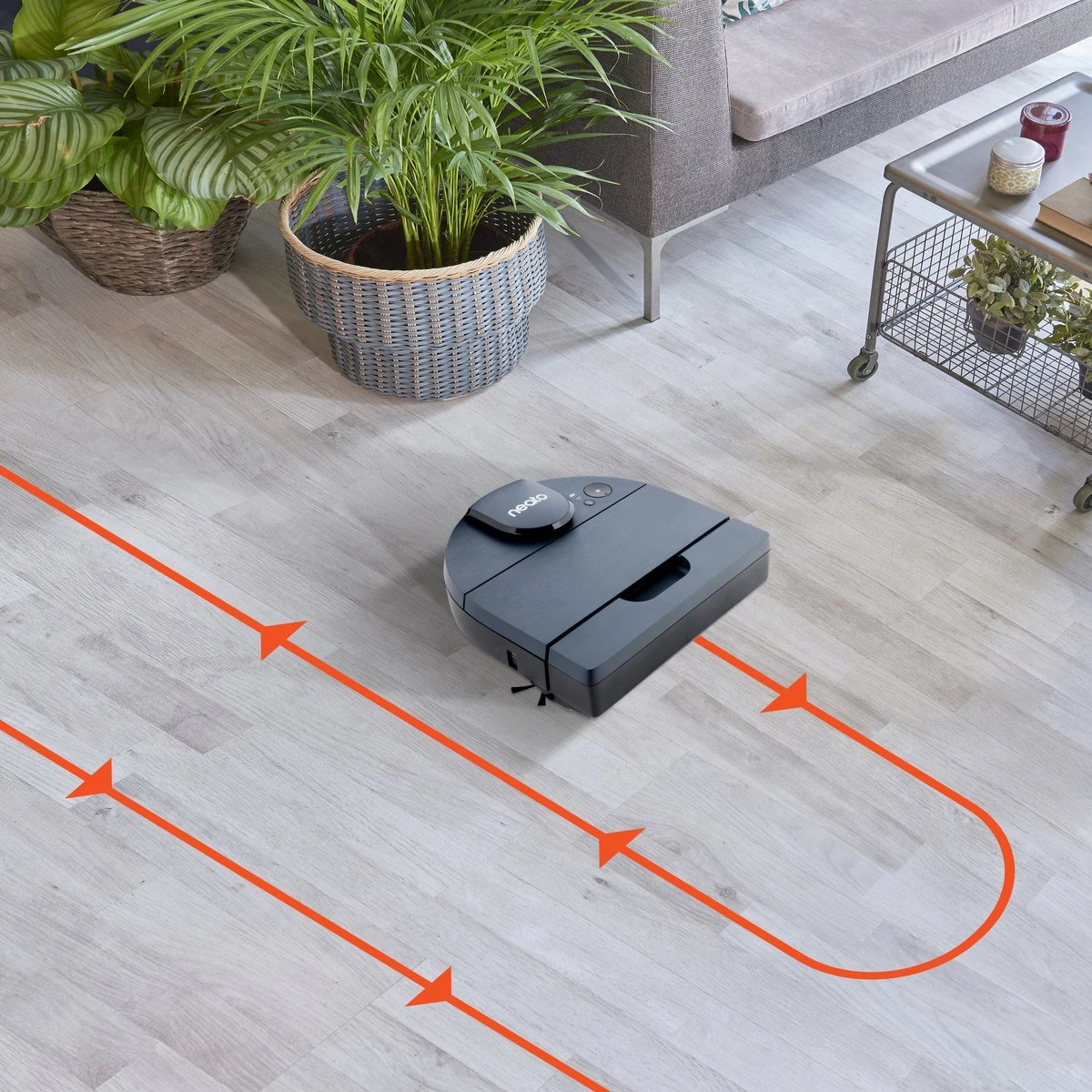 Neato® D8 Intelligente Robotstofzuiger - D-vormig Design, Lasermapping-navigatie, Alexa-verbinding, 100 Minuten Looptijd Met Automatisch Opladen En Hervatten - Indigo Blauw 2 Neato® D8 Intelligente Robotstofzuiger - D-vormig Design, Lasermapping-navigatie, Alexa-verbinding, 100 Minuten Looptijd Met Automatisch Opladen En Hervatten - Indigo Blauw - Afbeelding 2