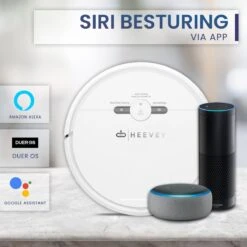 Heevey Robotstofzuiger Met Dweilfunctie - Slimme Navigatie - Automatisch Oplaadstation - Inclusief App & Afstandsbediening -Leifheit Store 1200x1200 1965