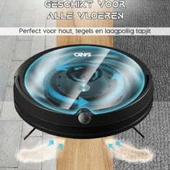 Sanbo D-503 Pro Robotstofzuiger V2 - 2500 PA Zuigkracht - Inclusief HD-Camera & App - Zwart - Inclusief Laadstation - Dweilrobot -Leifheit Store 1200x1200 1995