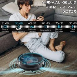 Sanbo D-503 Pro Robotstofzuiger V2 - 2500 PA Zuigkracht - Inclusief HD-Camera & App - Zwart - Inclusief Laadstation - Dweilrobot -Leifheit Store 1200x1200 1997