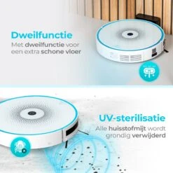 LunaSea's Robotstofzuiger - Robotstofzuiger Met Dweilfunctie - Robotstofzuiger Met Laadstation - Robot Stofzuiger - Wit -Leifheit Store 1200x1200 2017