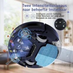 ONSON® Slimme Robotstofzuiger Met Dweilfunctie - 100 Minuten Werktijd - Smartapp Met Wifi - Hoekjes Schoonmaken -Leifheit Store 1200x1200 2033