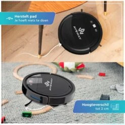 AyeWay 3 In 1 Robotstofzuiger - Dweil Robot - Stofzuiger Robot - Dweilsysteem – Draadloos – Met App -Leifheit Store 1200x1200 2060